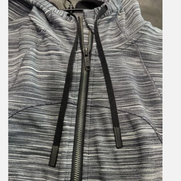 Lululemon Hooded Define Jacket Nulu Heathered Black / White / Grey Size 10 - Picture 9 of 11